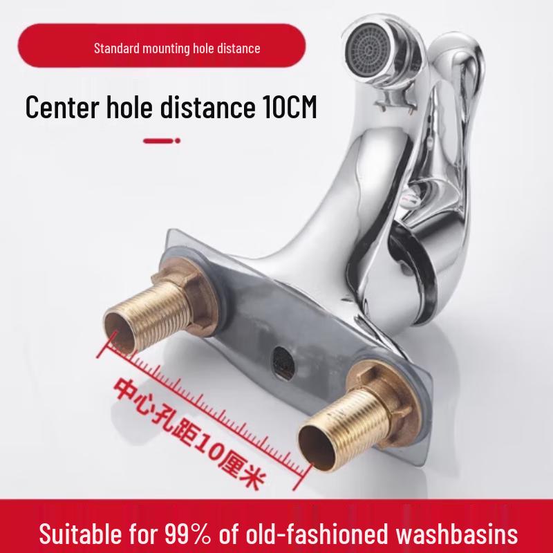 Brass Hot & Cold Water Faucet with Steel Hose