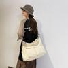 Women's Canvas Crossbody Tote - High-End Light Luxury Single Shoulder Bag, Niche Couple Style, Workwear Design.
