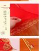 Elegance Red Wedding Lace Umbrella: Long Handle, Sun & Rain Protection for Brides