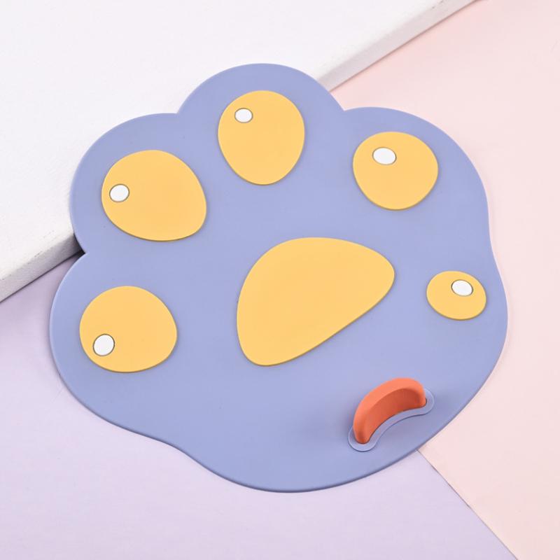 Cat Paw Silicone Floor Drain Anti Odor Pad Toilet Pad Bathroom Sewer Deodorant Cover Water Stopper Kitchen Sink Plug Strainer