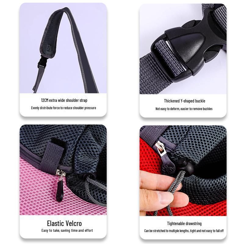 Rucsac Portabil pentru Animale de Companie pentru Pisici și Câini - Stil Umeri/Mesager