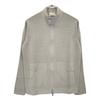 FILIPPO DE LAURENTIIS BZ1ML CR12M Beige Crepe Cotton Mock Neck Zip-Up Blouson Jacket 48 beigeUsed
