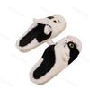 Fashion Women's Cotton Slippers Warm Cartoon Winter Couple Non-Slip Indoor Home Slippers Plush Fluffy 2025 Comfortable Floor Slippers