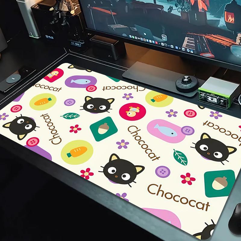 Chococat Print  Cushion Non-slip Laptop Tablet Big Mousepad XXL Mat Mini PC Playmat With Lock edge