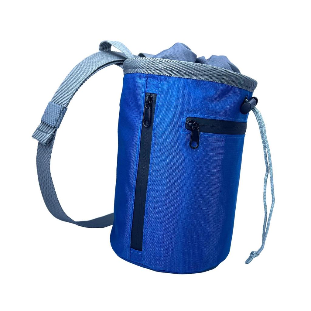Chalk Bag for Climbing with Zippered Pocket, Carrying Bag, Adjustable Belt Pole Dancing