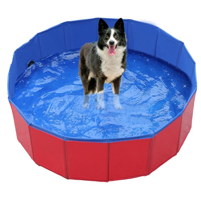 Swimming Pool Children Paddling Pool Outdoor Swimming Pool Pet Bath Basin Foldable Pet Litter Basin