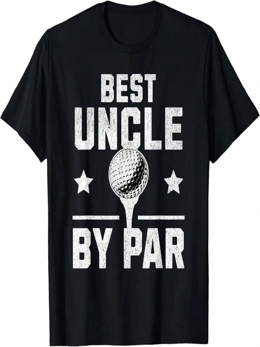 Best Uncle By Par Golfing Golf Lover Golfer Putt Family T-Shirt S