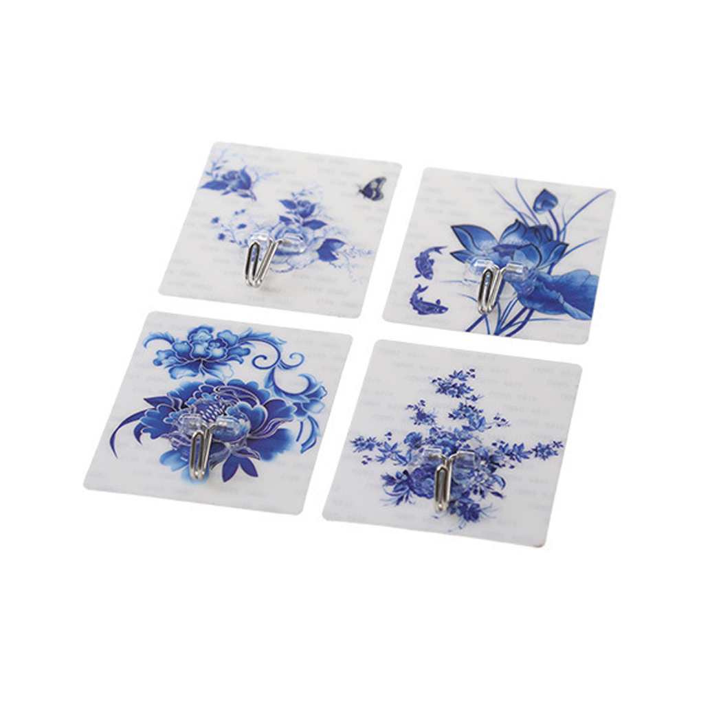 

Self-Adhesive Bathroom Bedroom Stainless Steel Sticky Hooks Kitchen Wall Hanger