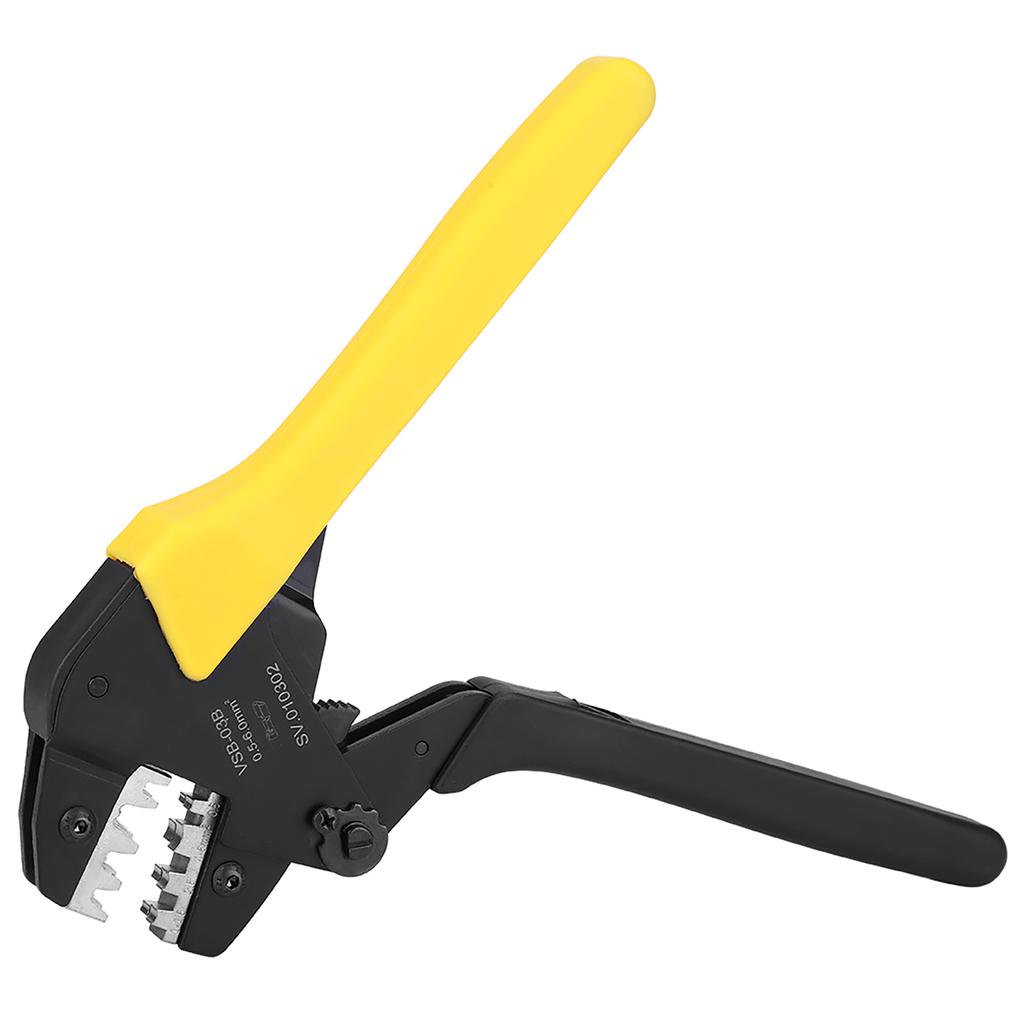 Ratchet Crimping Pliers 0.5 6mm AWG23‑10 Carbon Steel Self Adjusting Terminal Crimper