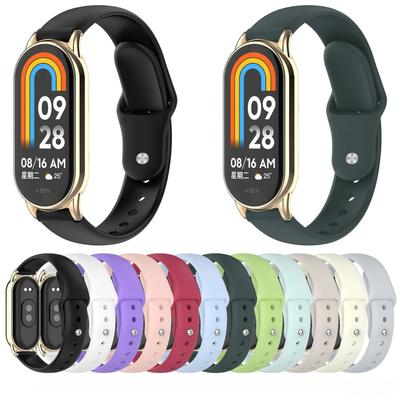 12mm Silicone Strap For Xiaomi Band 9 8 NFC Smart Watch Bracelet Strap For Huawei Band 10 9 8 NFC Case Cover Strap  Accessories
