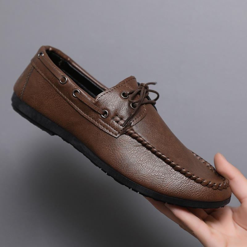 Mode Herrenschuhe Hohe Qualität Lässige Oes Komfort Bootsschuhe Business Lederschuhe für Herren Schnürflats Leder Herren Slipper Mokassins