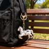 Keychain Pendant Sparkling Rhinestones Horse Design Decorative Key Ring Doors Backpacks Handbags Key Finder