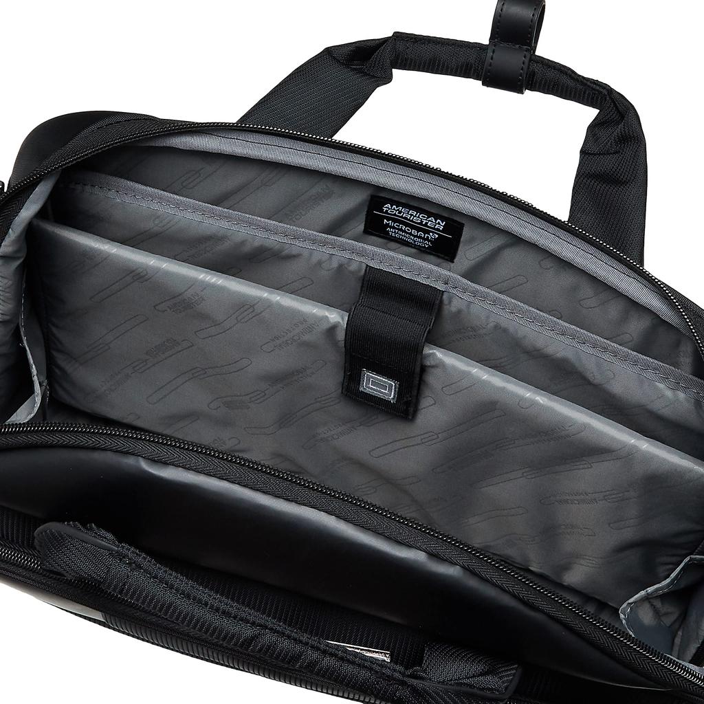 American Tourister Merit Laptop Briefcase, Medium AS, Men's, 85T91009, BlackBlue, Free Size