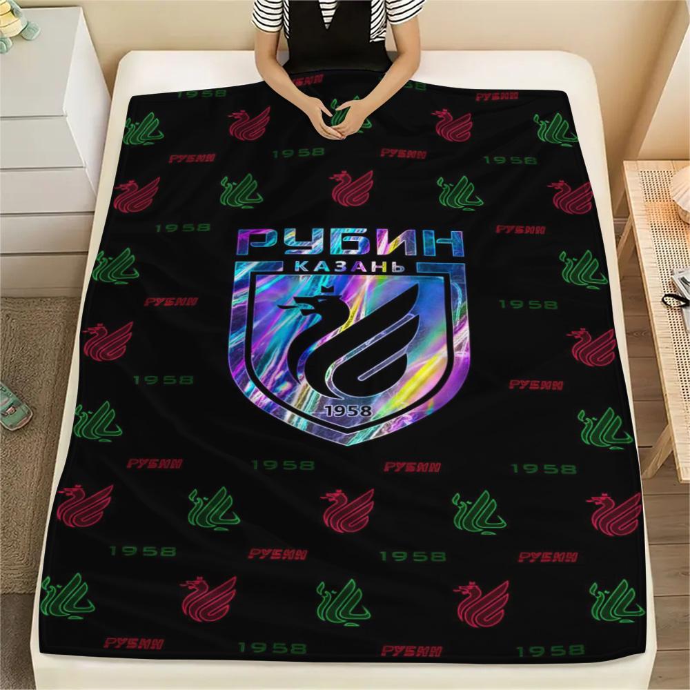 1Pc FC Rubin Kazán Print Flannel Blanket High Quality Warm Comfortable Cover for All Seasons Perfect for Gifts Home Decor