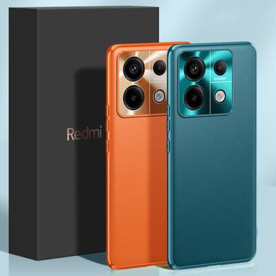 Luxury PU Leather Case For Xiaomi Redmi Note 13 Pro 5G Metal Lens Protection Matte Back Cover for Redmi Note 13 Pro Plus