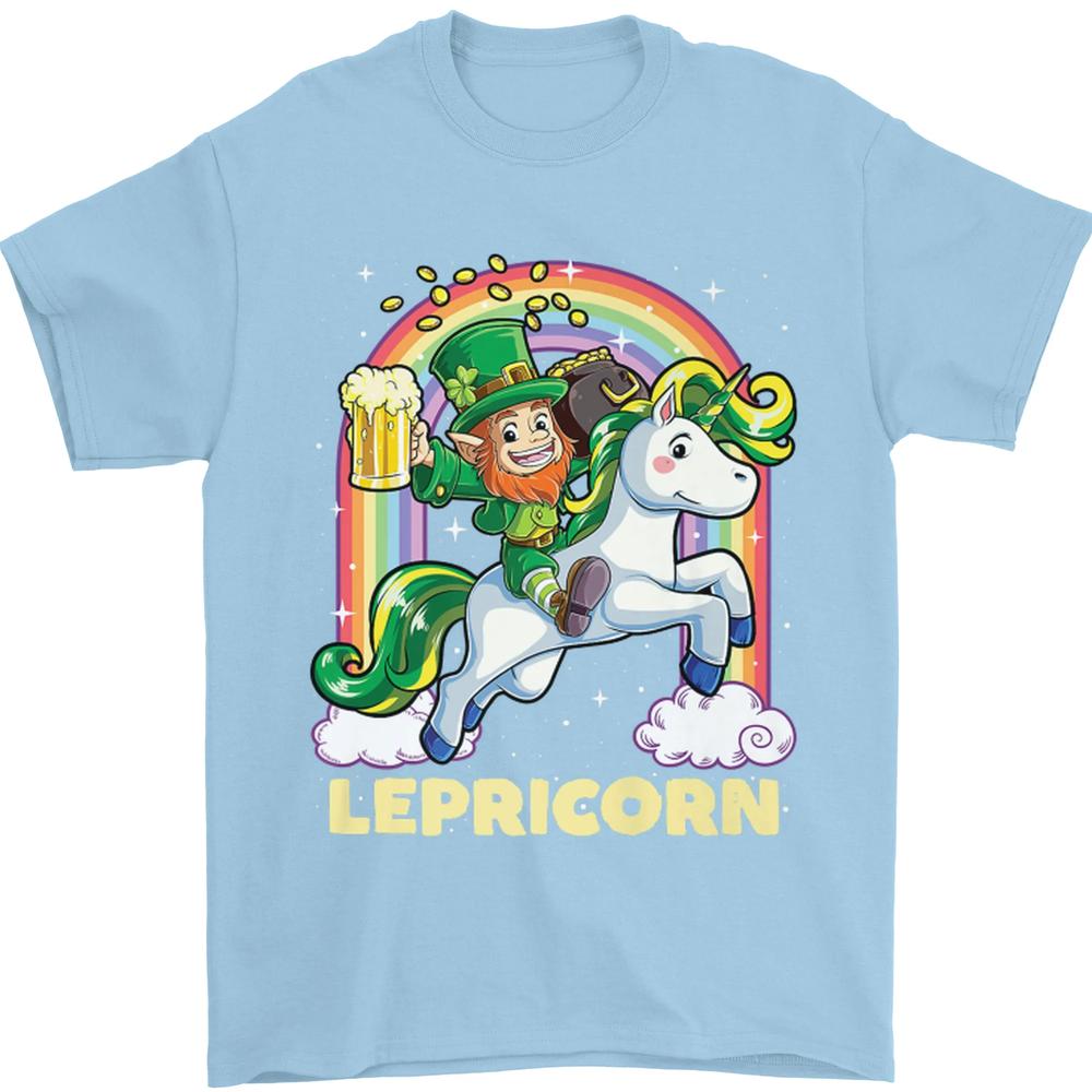 Lepricorn Funny St Patricks Day Leprechaun Unisexs TShirt 100 Cotton S