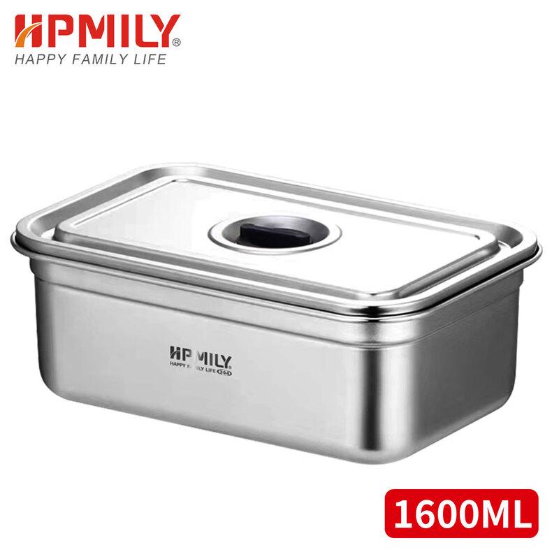 HPMILY 304 Stainless Steel Rectangular Food Container