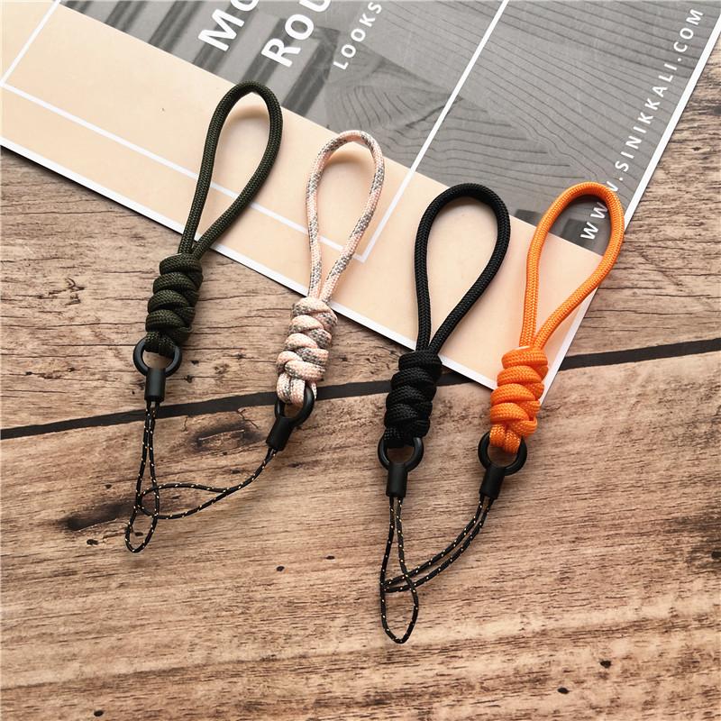 Key Chain Handmade Cellular Pendant Nylon Keychain Lanyard Small Finger Strap Anti-lost Rope Hang Mobile Phone Accessories