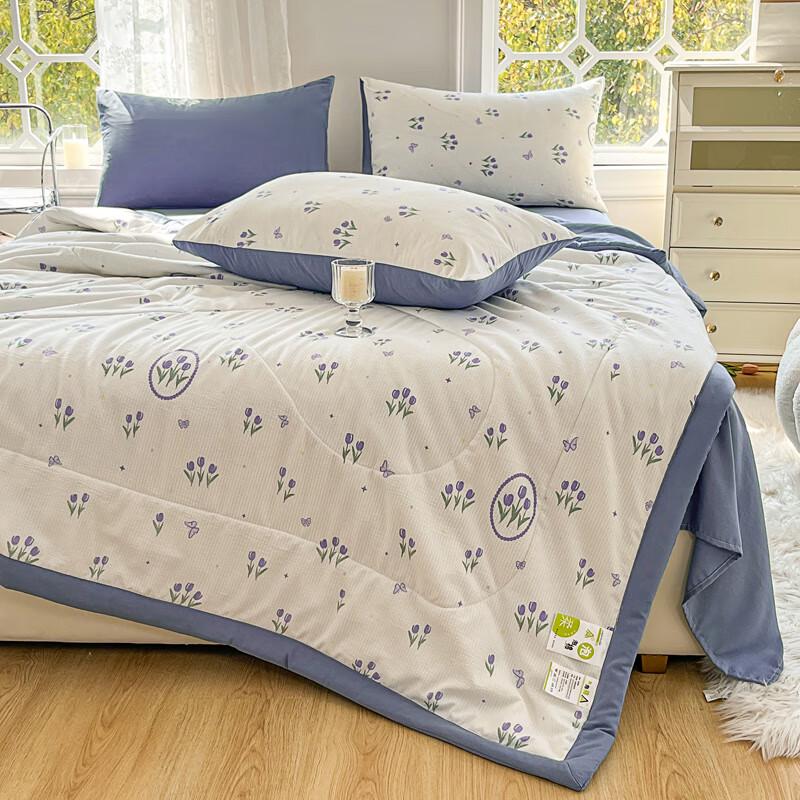 Bedruckte Sommer-Bubble-Baumwoll-Steppdecke