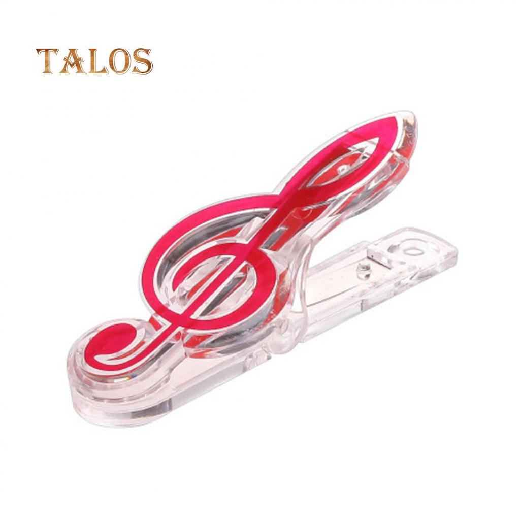 Lovely Plastic Music Book Page Musical Note Shape Clip Treble Clef Bookmark Musical Instruments