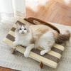 Corrugated Cat Scratcher Lounging Modern Sturdy Resting Pad Furniture Bed for Kitten Indoor Cats