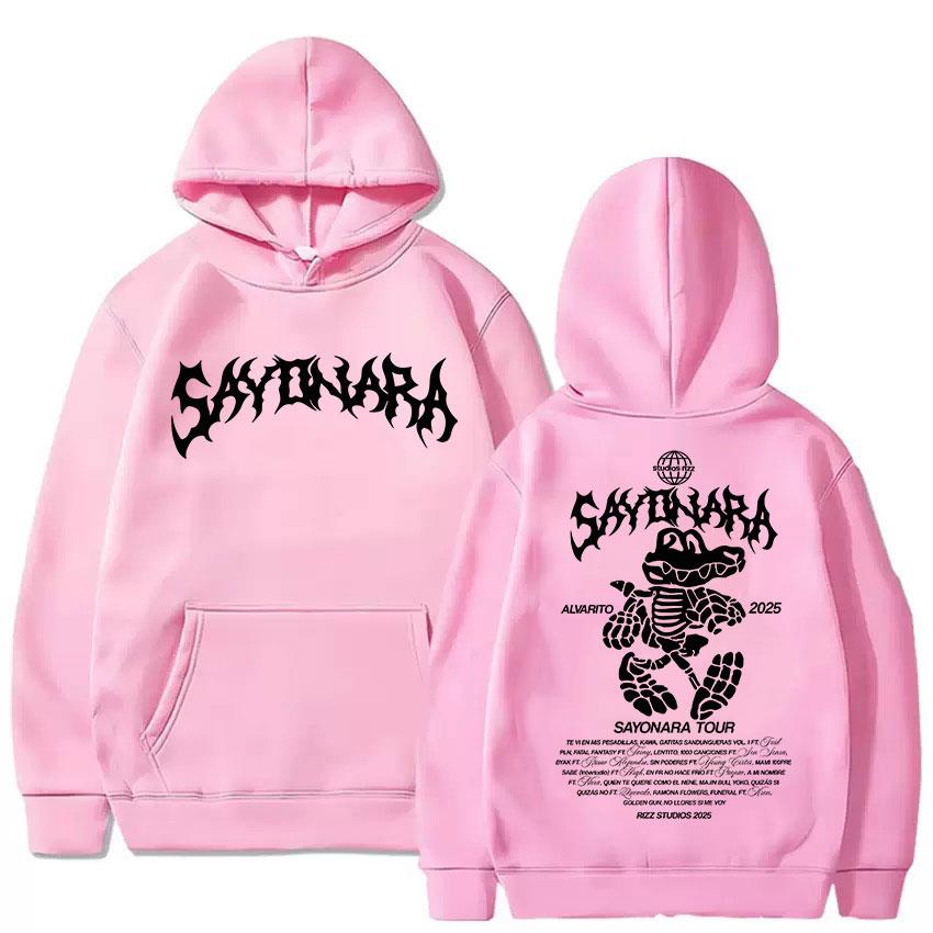 Rapper Alvaro Diaz Sayonara Tour Album Merch Hoody Men's Women Retro Aesthetic Sweatshirt Y2K Fashion High Quality Fleece Hoodie