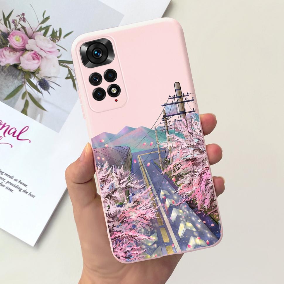 Phone Case For Xiaomi Redmi Note 11 Cover Cat Colorful Case Silicon Soft For Redmi Note11 Note11 4G Shockproof Protection Cover