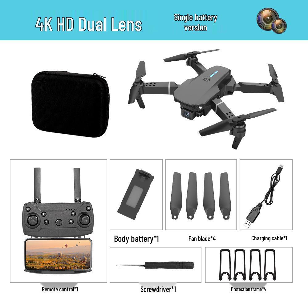 E88PRO 4K Drone with Dual Cameras, Obstacle Avoidance, Fixed Height & Folding Remote Control