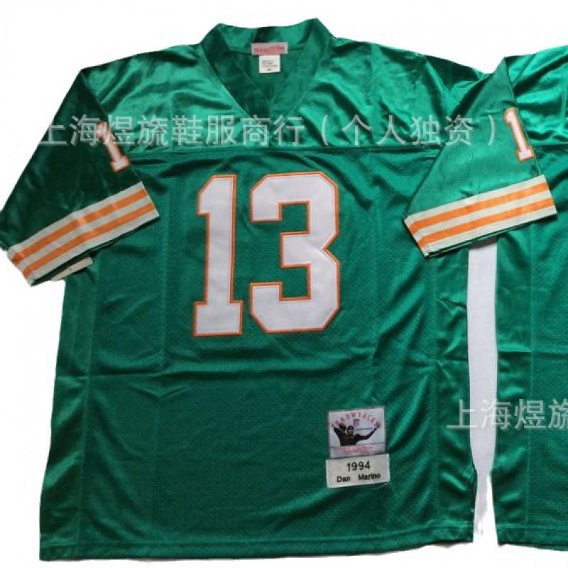 Miami Dolphins Retro NFL Jersey 13 Dan Marino Limited Edition Throwback Football Uniform Men