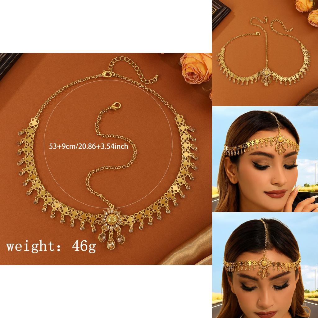 Exotic Headpiece With Crystal Water Drop And Daisy Elements For Party And Wedding