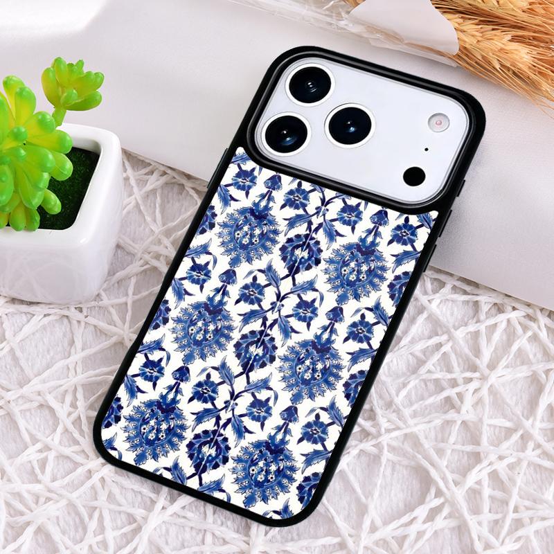 art Decorative Moroccan Tile Phone Case for iPhone 17 Air 16 15 11 12 14 13 Pro Max Shockproof Cover