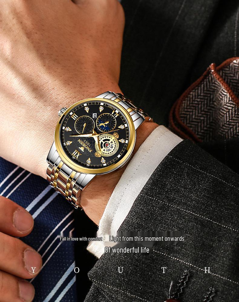 Orologio Sportivo Meccanico Impermeabile alla Moda da Uomo Fen Zun