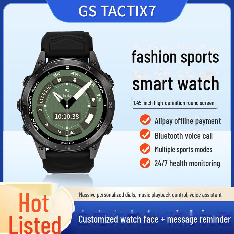 

GS TACTIX7 Умные спортивные часы Bluetooth с шагомером и NFC чёрный