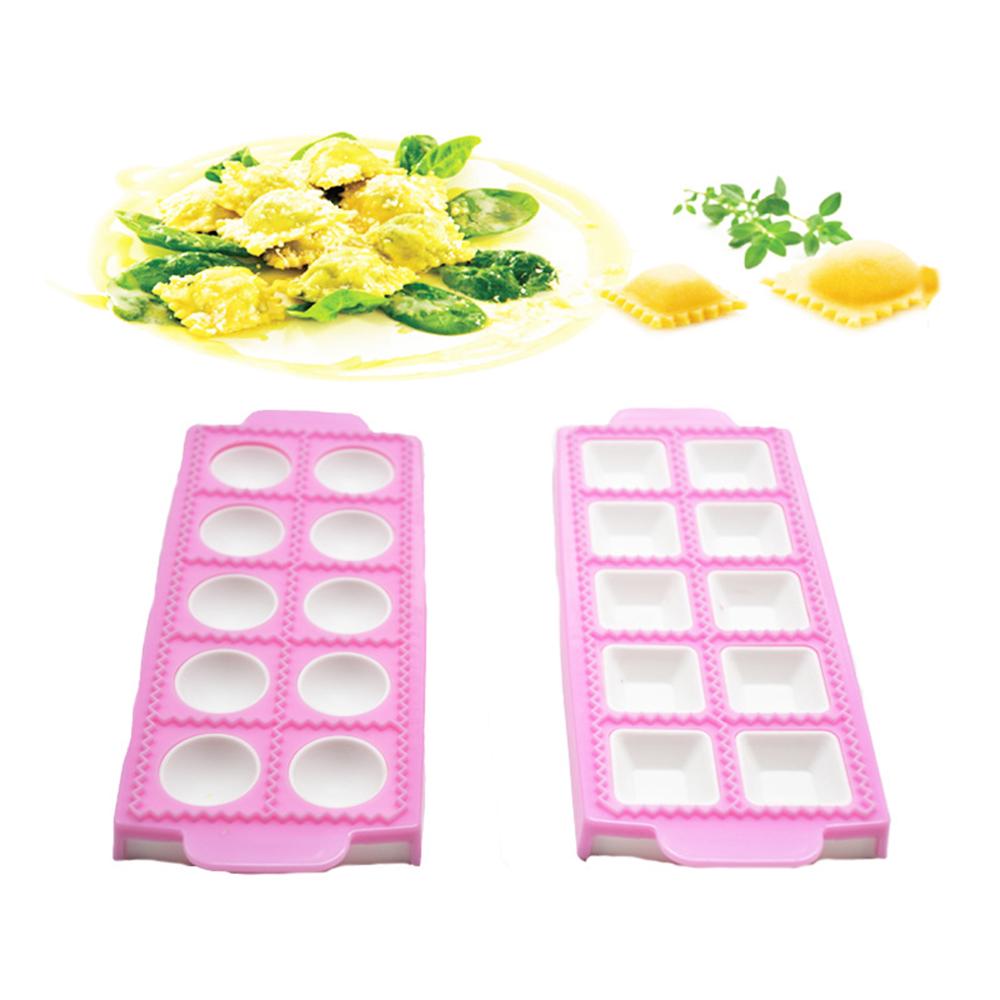 Wielofunkcyjna Plastikowa Forma do Ravioli DIY Narzędzia do Pieczenia Włoska Forma do Pierogów Ręcznie Robiona Dekoracja Tortu Fondant Mus Narzędzie Cukiernicze