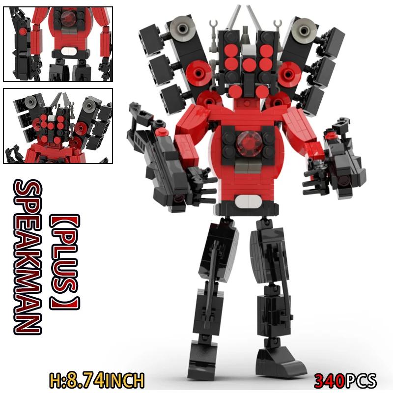 Skibidi Toilet Titan TV Man Speakerman Horror Game Bosses Camara Building Block Cartoon Doll Model Kids Birthday Halloween Gift