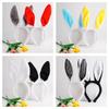 Easter Bunny Ears Headband Plush Rabbit Ear Hairband For Kids Adults Easter Party Favors Costume Accessory Holiday Decoration