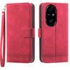 DIERFENG DF-03 For Honor 200 Pro 5G Case Lines Imprinted Leather Wallet Phone Cover