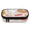 Pen Case Structured 300D Polyester Zip Around Closure with Main Pocket Mesh Layer and Removable Pen Divider for Students