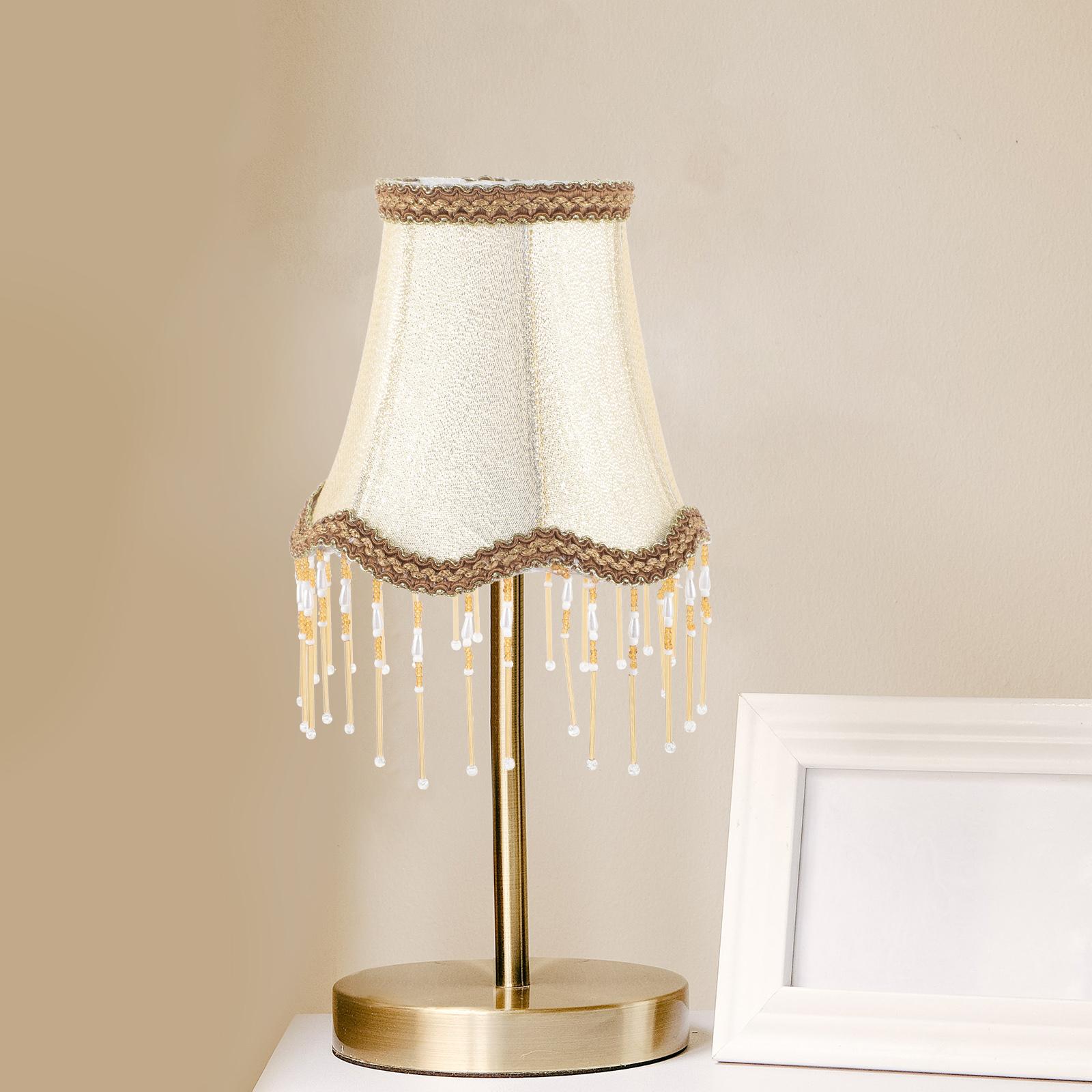 

European Crystal Lampshade Shades for Table Desk Wall Small Fabric Light Drum