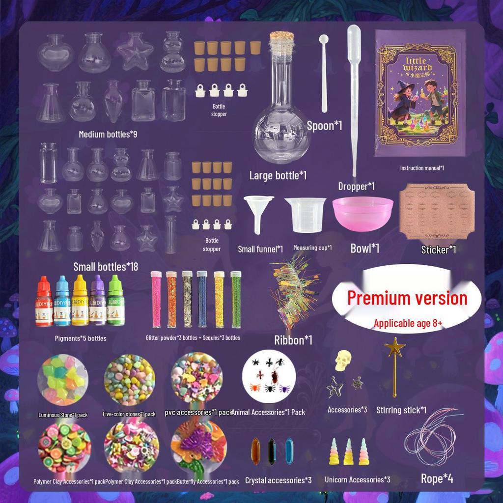 Children's DIY Magic Potion Set - Creative Educational Toy with Wishing Bottle