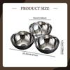Stainless Steel Snack Serving Bowls Appetizer Platter Multipurpose Portable Plates for Hosting