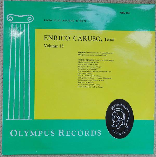 

Виниловая пластинка ENRICO CARUSO Энрико Карузо Том 15 ORL315 Olympus Records Великобритания Классика Б/у
