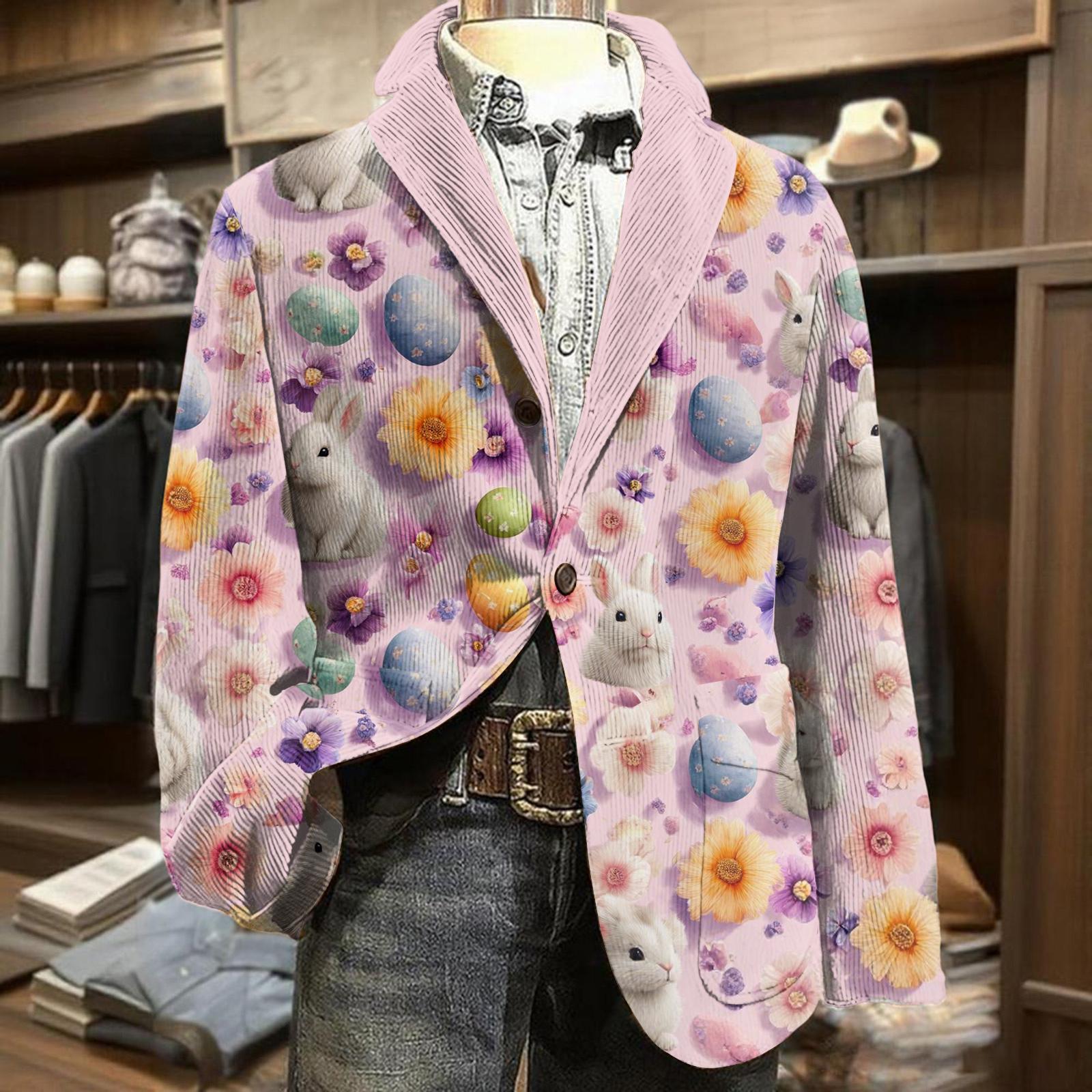 

Men s Business Casual Carnival Corduroy Jacket XXL