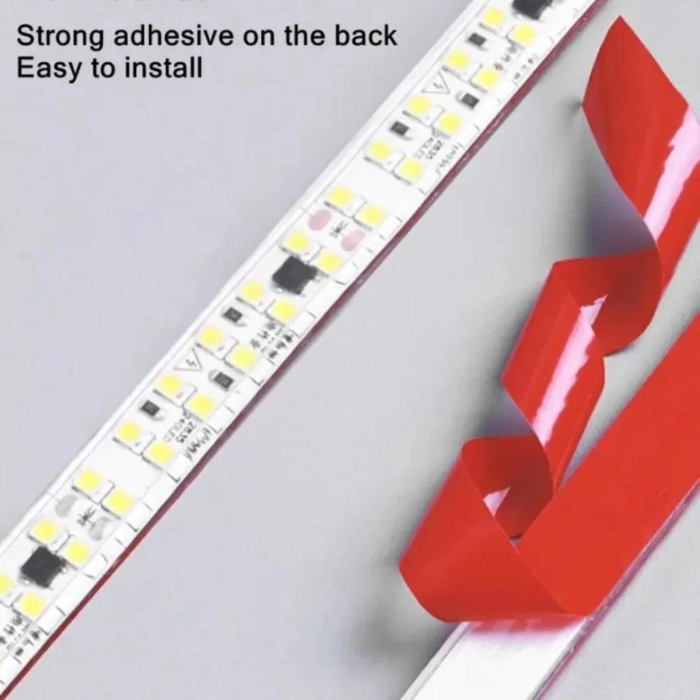 Taśma LED 30M-0.5M 2835 AC 220V Z wtyczką EU IP68 Wodoodporna 3000K/4000K/6000K 12MM Elastyczna Cięta Miękka Taśma 240LED/M