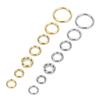 100-200Pcs Stainless Steel Open Single Loops Jump Rings Split Rings For Jewelry Making DIY Necklace Connectors Accessories