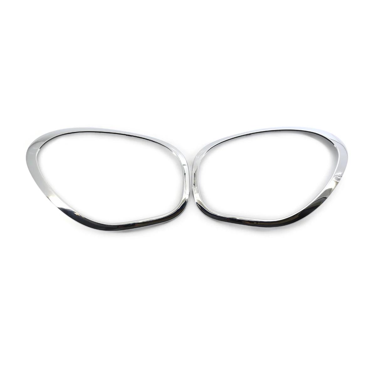 Chrome Headlight Ring Bezel Trim Surround Cover Left Right For MINI Cooper R60 Countryman S ALL4 11-16 51139801573 51139801574 1 pair
