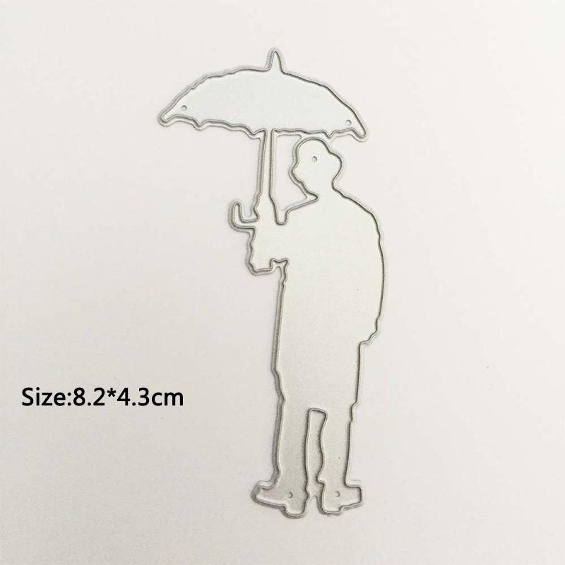 METAL CUTTING DIES Umbrella Men's Back DIY Scrapbooking Paper Craft Emboss Knife Mould