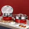 Sigaang Stainless Steel Double-Layer Steamer Hot Pot