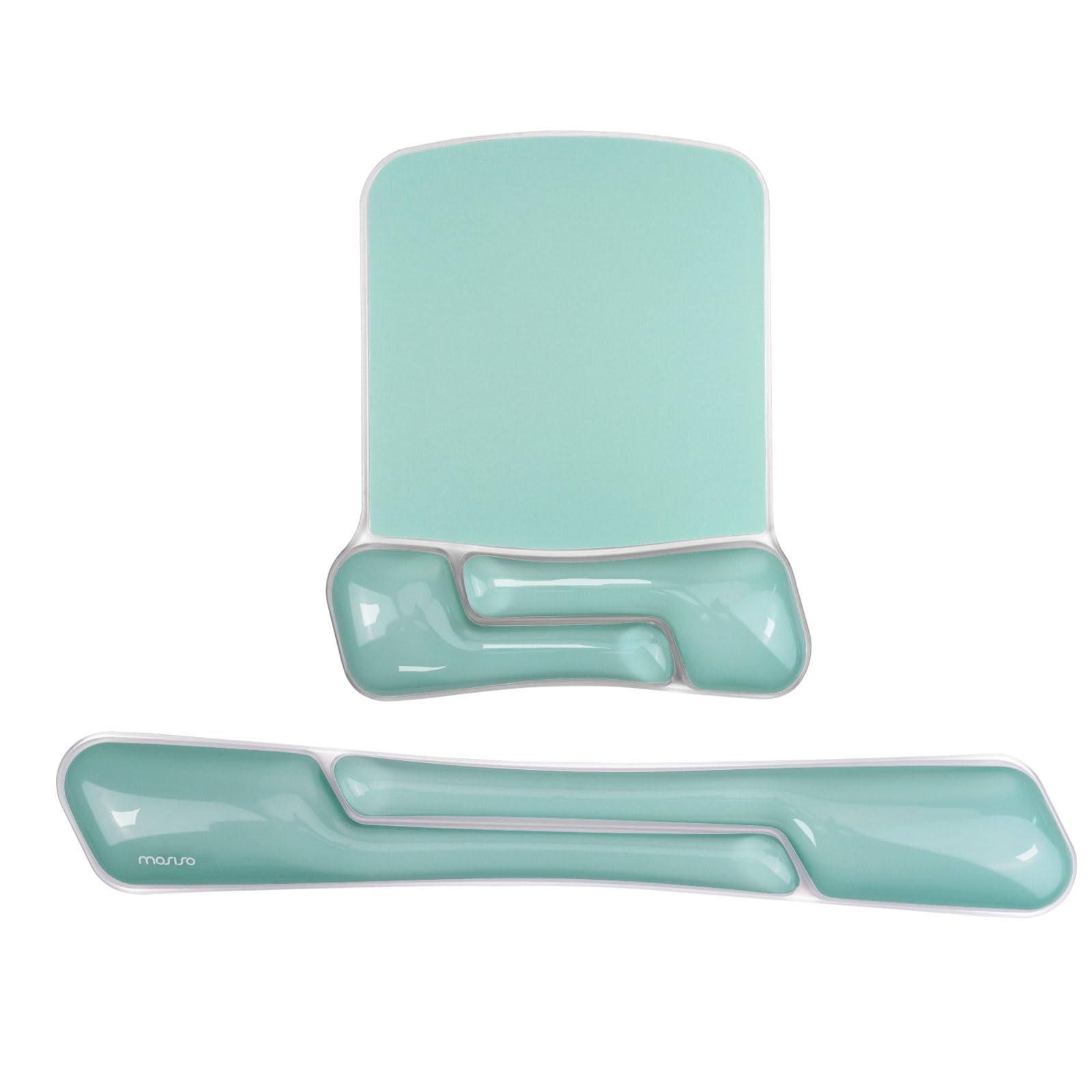 

MOSISO Гелевая подставка под запястье, поддержка, коврик для мыши, клавиатура, неправильный прямоугольник, эргономичный, мягкий, охлаждающий гель, коврик для легкого набора текста для компьютера, ноутбука и набора, противоскользящий зелёный