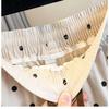 2026 Summer Cotton Linen Polka Dot Trousers Women's Loose Wide Leg Versatile Nine Point Harem Pants Korean Version Lantern Pants